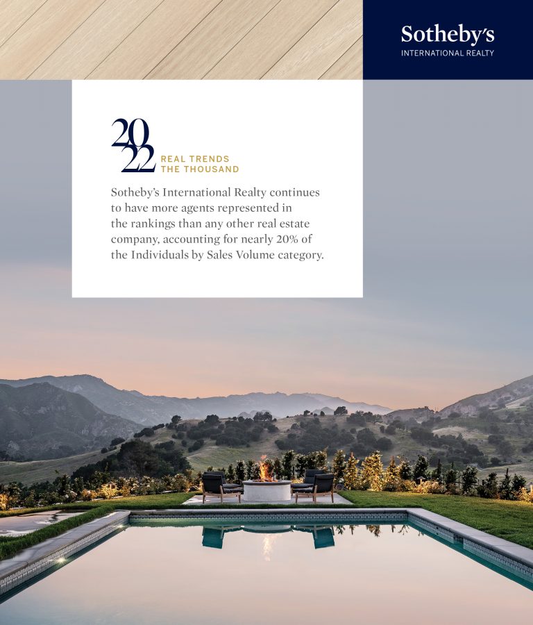 Sotheby’s International Realty Prevails in REAL Trends “The Thousand
