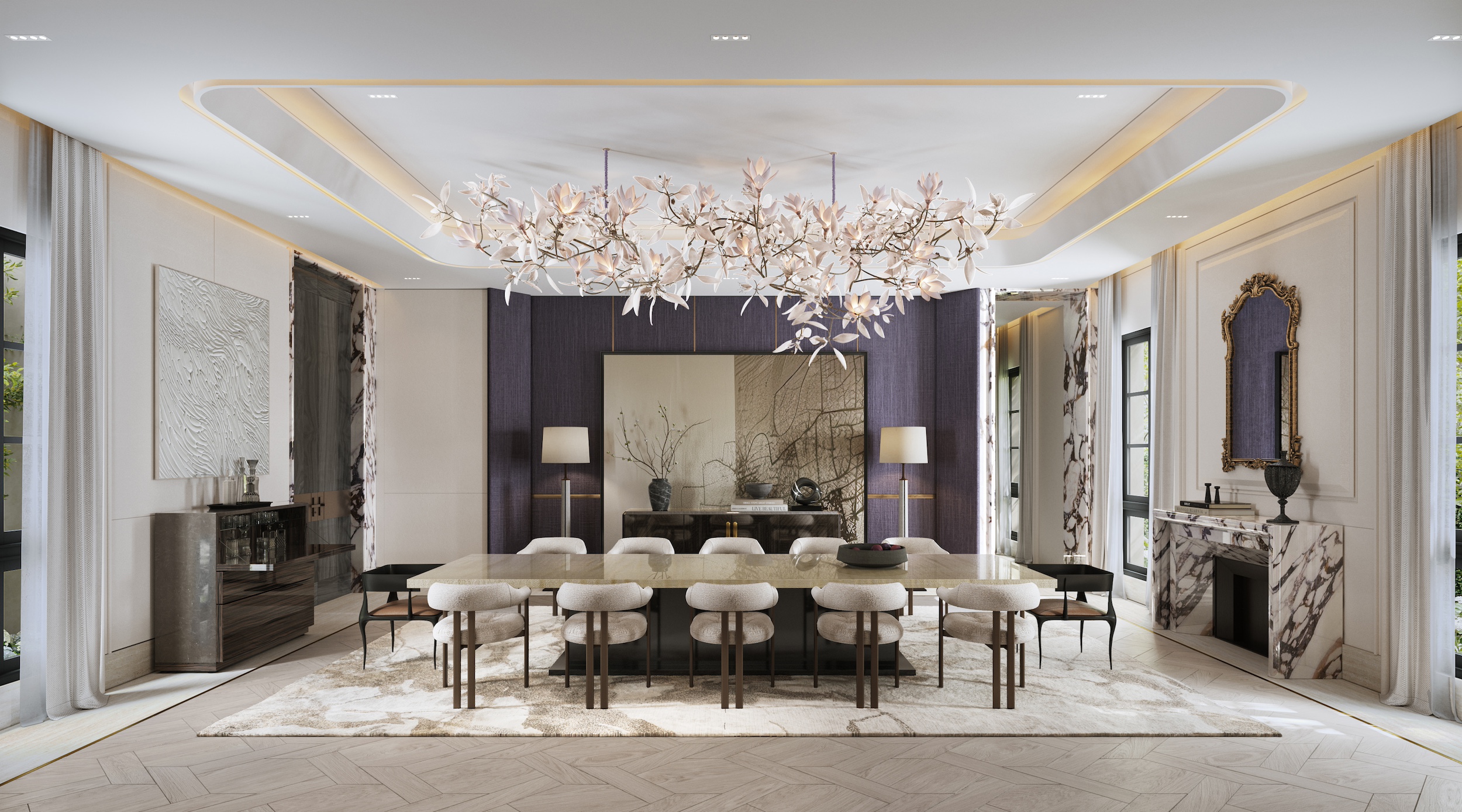 Bangkok estate dining room 