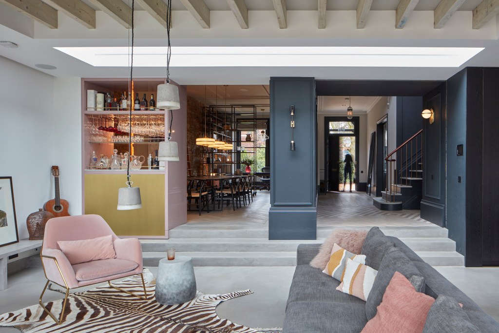 Zoning in an east London home by The Vawdrey House. Photograph: Siobhan Doran Photography