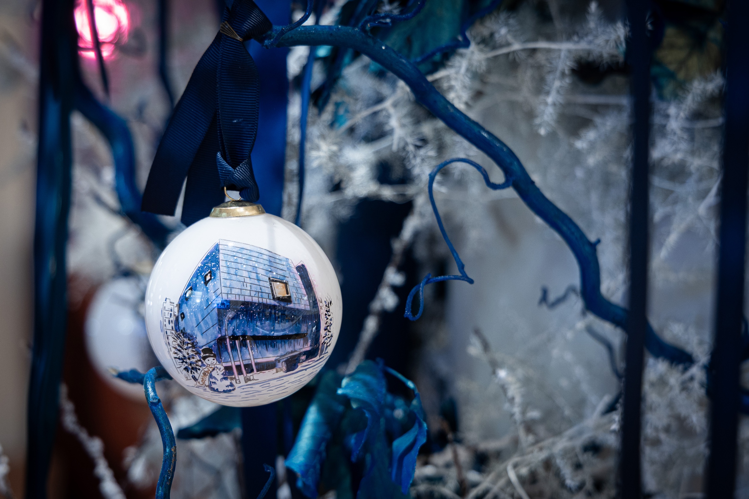 holiday ornament depicting the Breuer Building
