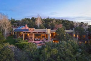 Exterior of Gene Hackman's Santa fe Home