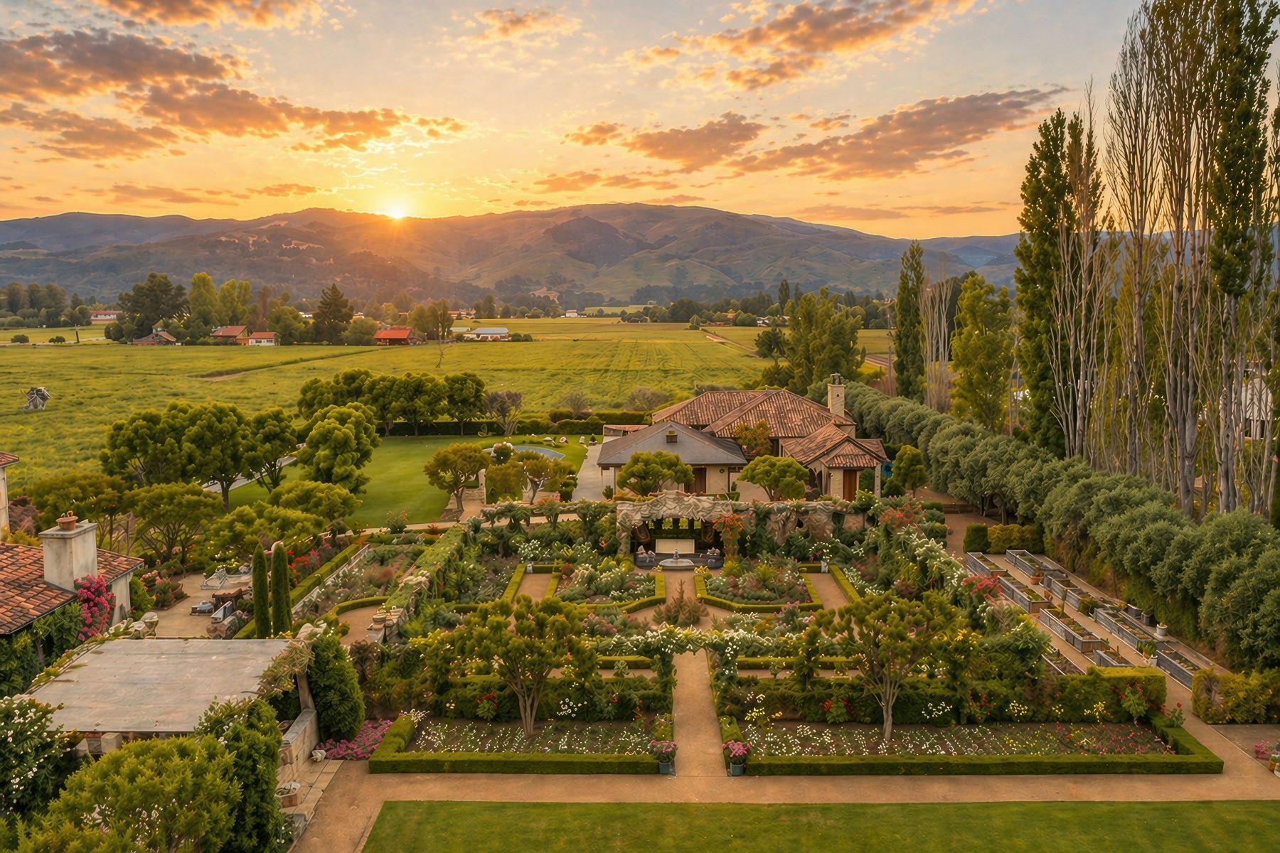 Vineyard estate in Napa Valley, California