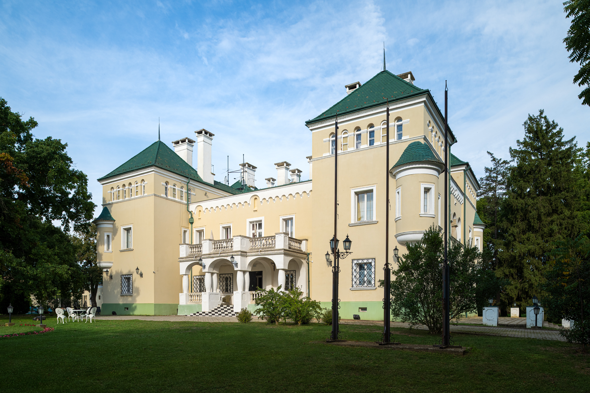 exterior of castle in Hungary