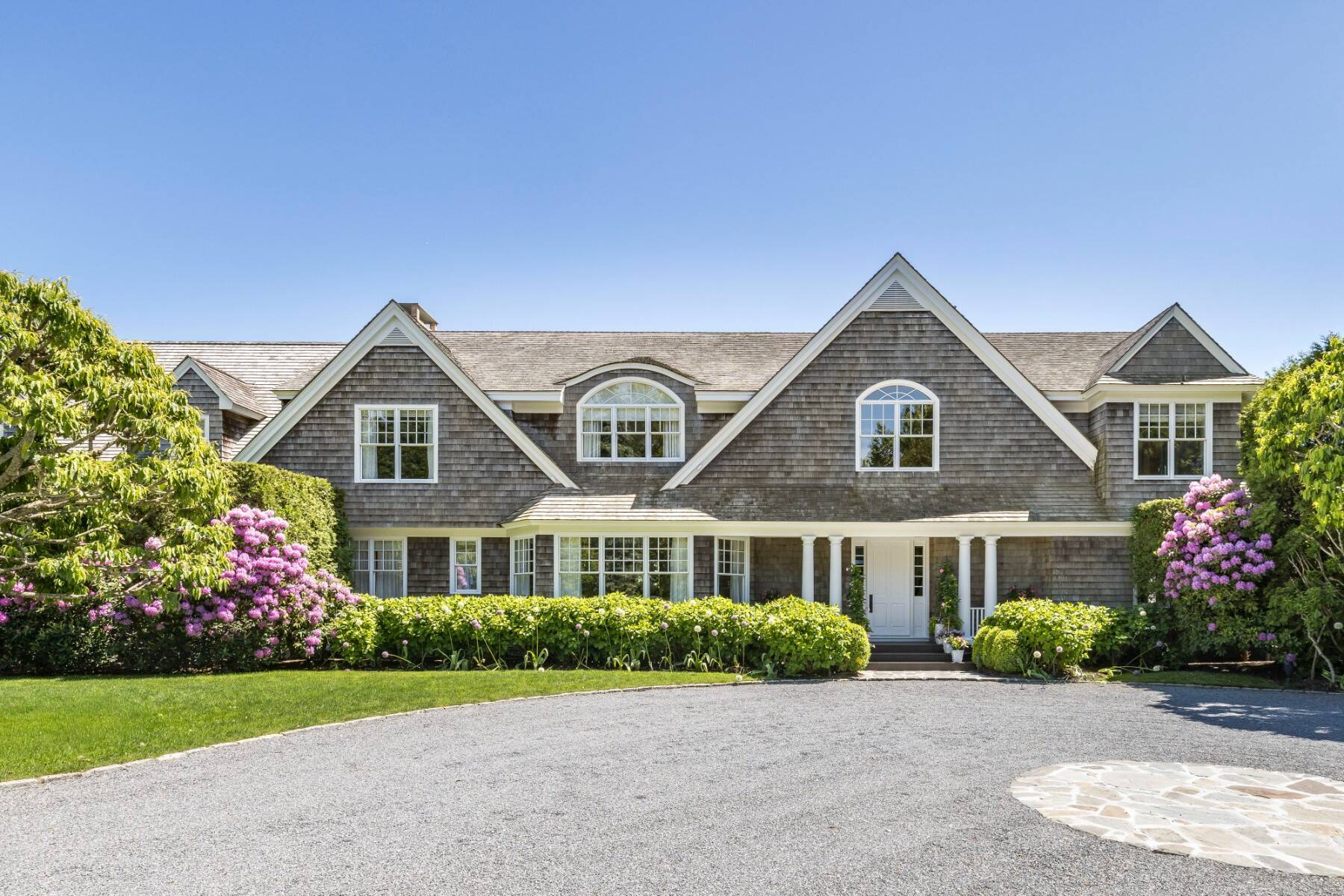 exterior of shingle-style Southampton home