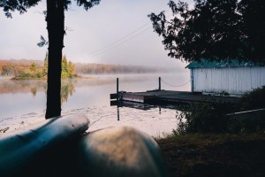 boathouse and dock in Quebec