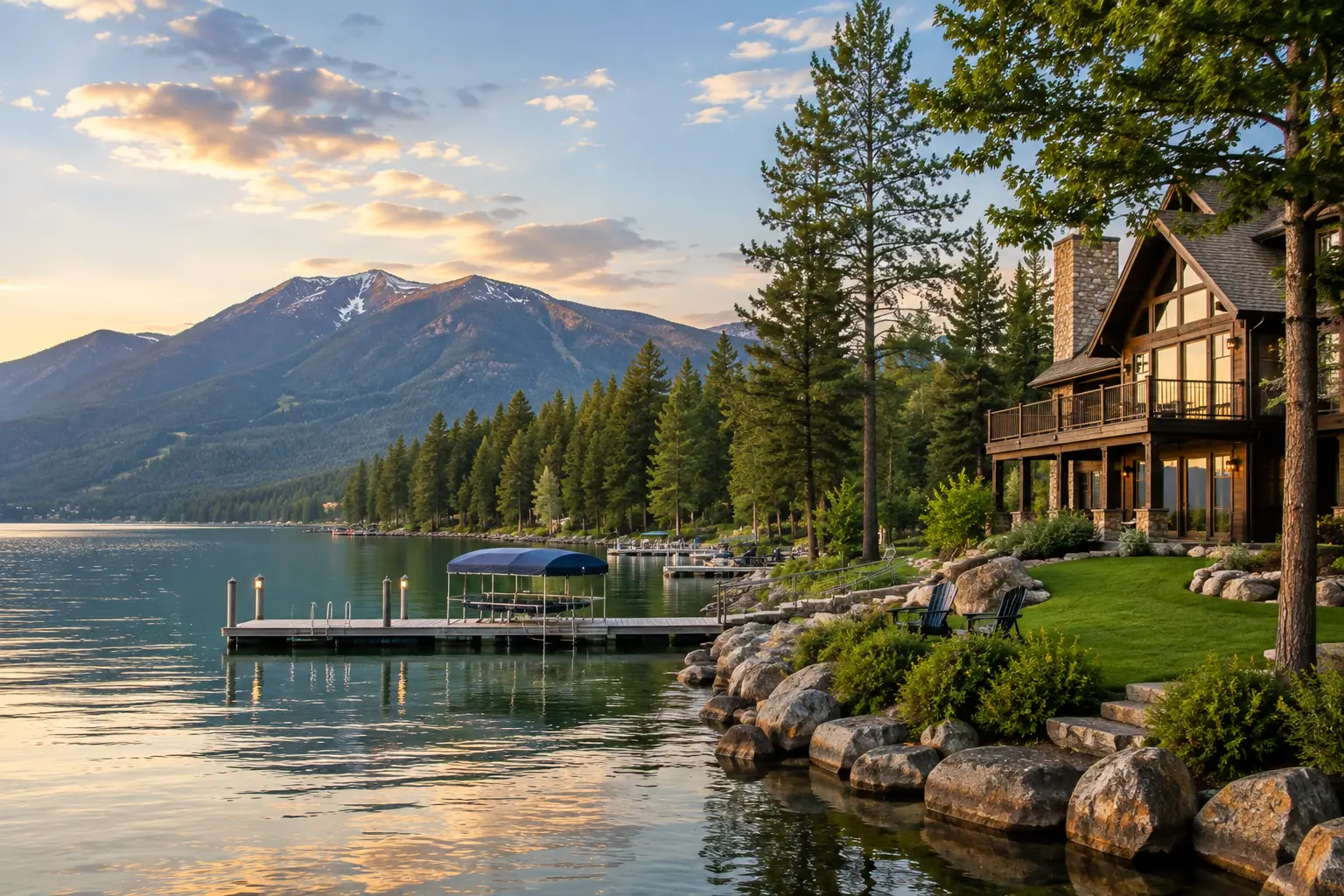 Lakefront Properties Near Whitefish Montana