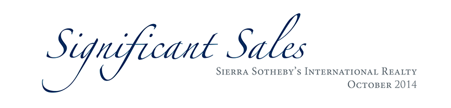 October 2014 Significant Sales