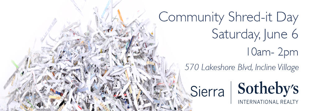 Sierra Sotheby’s Community Shred-it Day