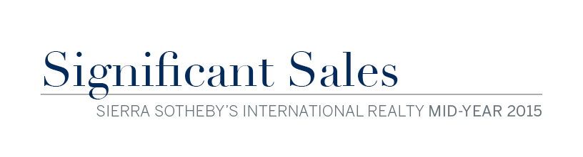 Mid-Year 2015 Significant Sales