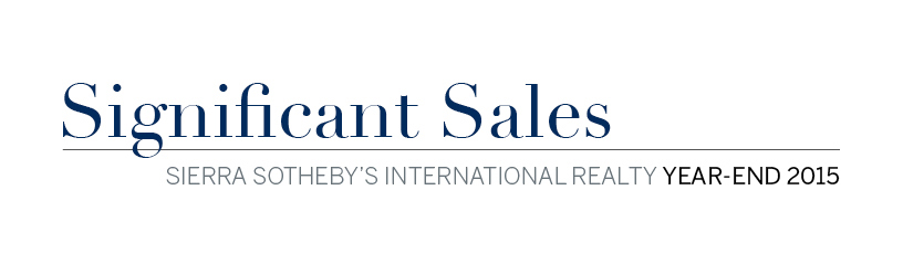 2015 Year End Significant Sales