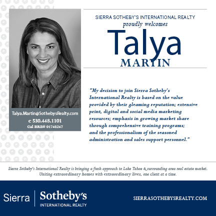 Talya Martin Joins Sierra Sotheby’s Tahoe Donner Office