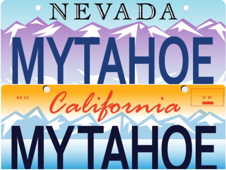 Buy A Tahoe License Plate and Ski Free