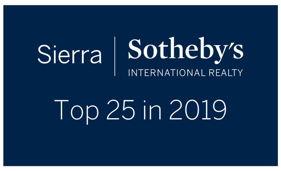 Sierra Sotheby’s International Realty Top 25 In 2019