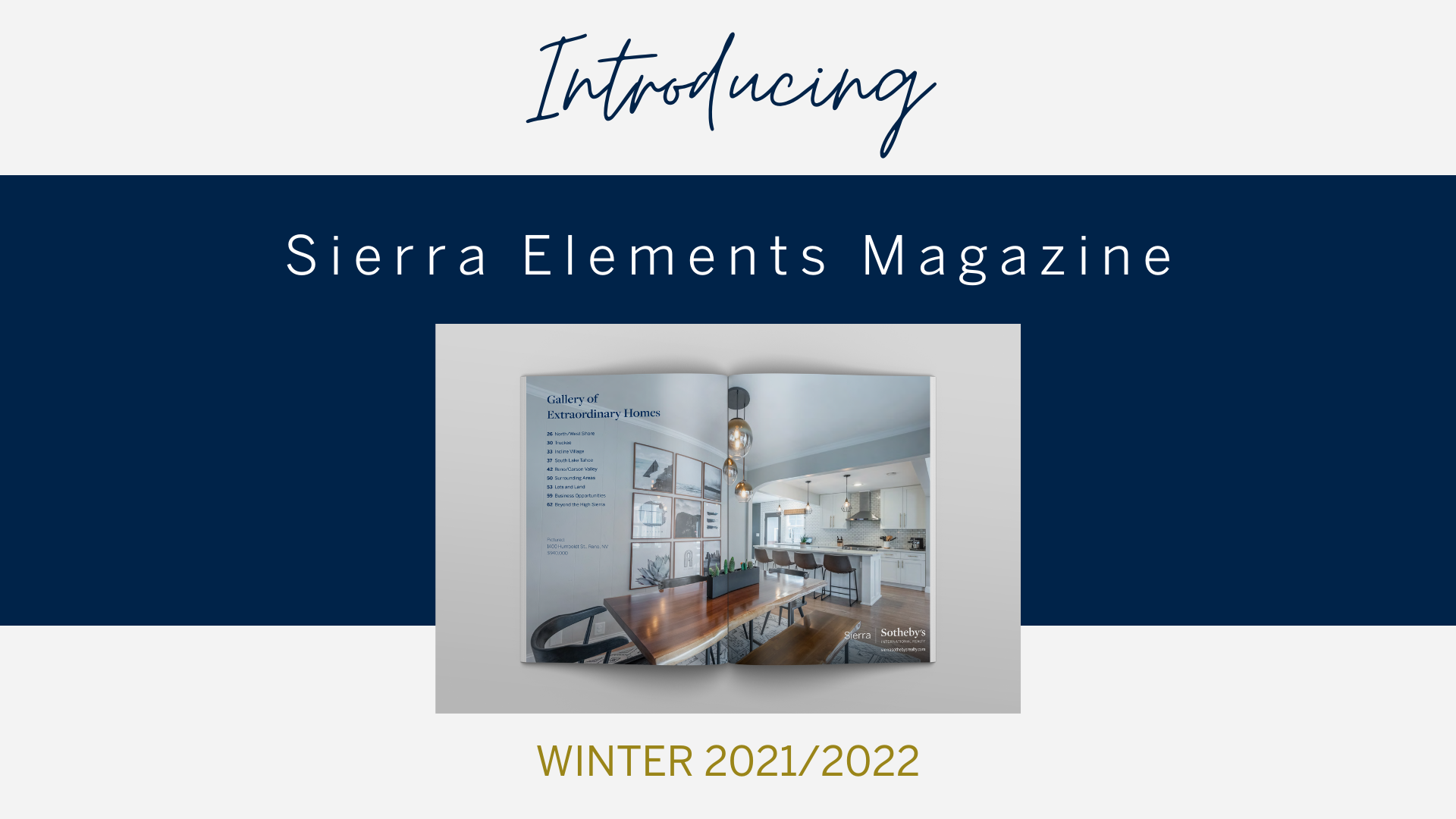 Presenting Sierra Elements Winter 2021-2022