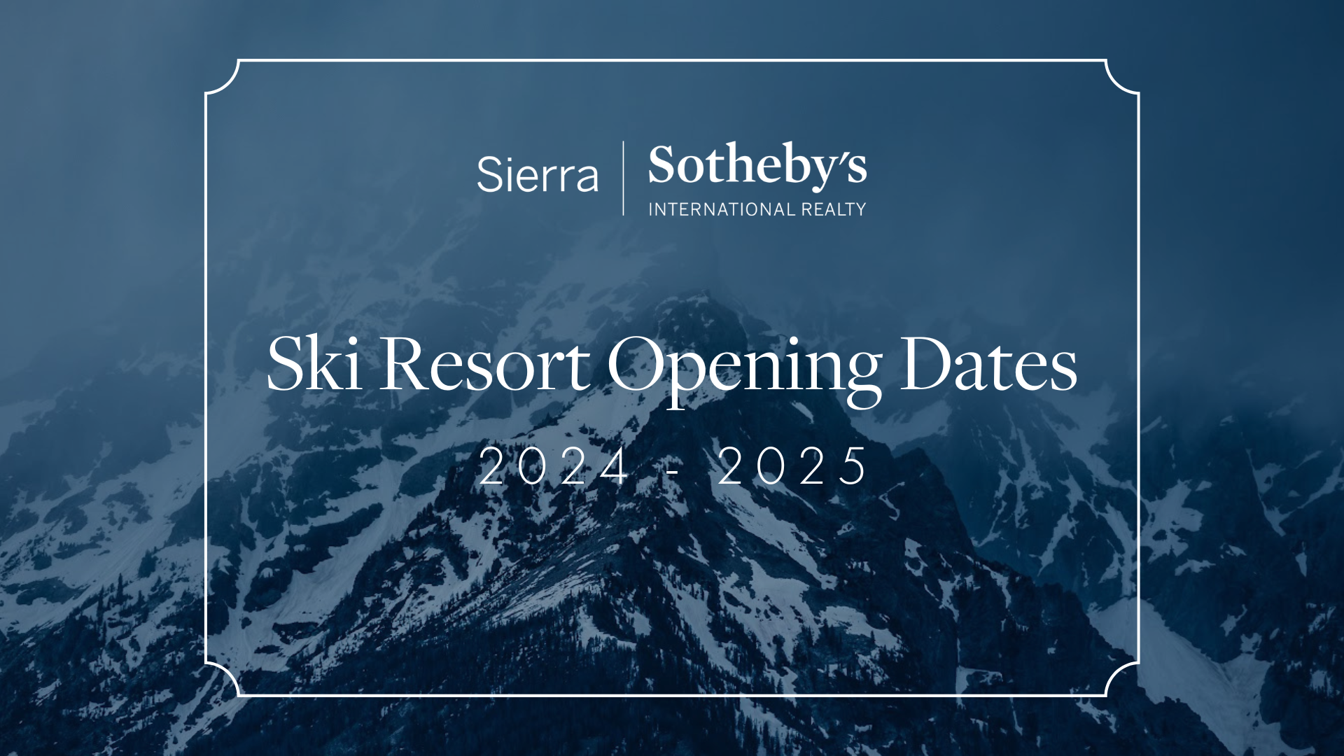 Local Ski Resort Opening Dates | Winter 2024-2025