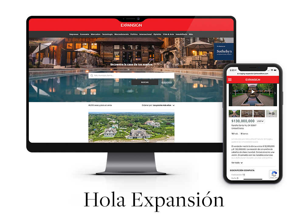 SOTHEBY’S INTERNATIONAL REALTY ANNOUNCES AFFILIATION WITH EXPANSIÓN