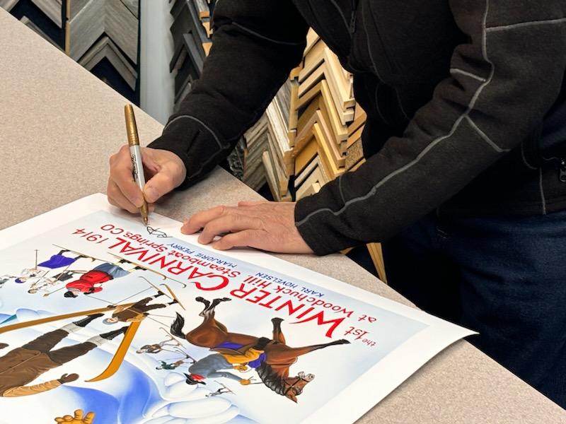 A Matter of Perspective: Local Artist Robert Dieckhoff Finds a New Angle On This Year’s Winter Carnival Poster